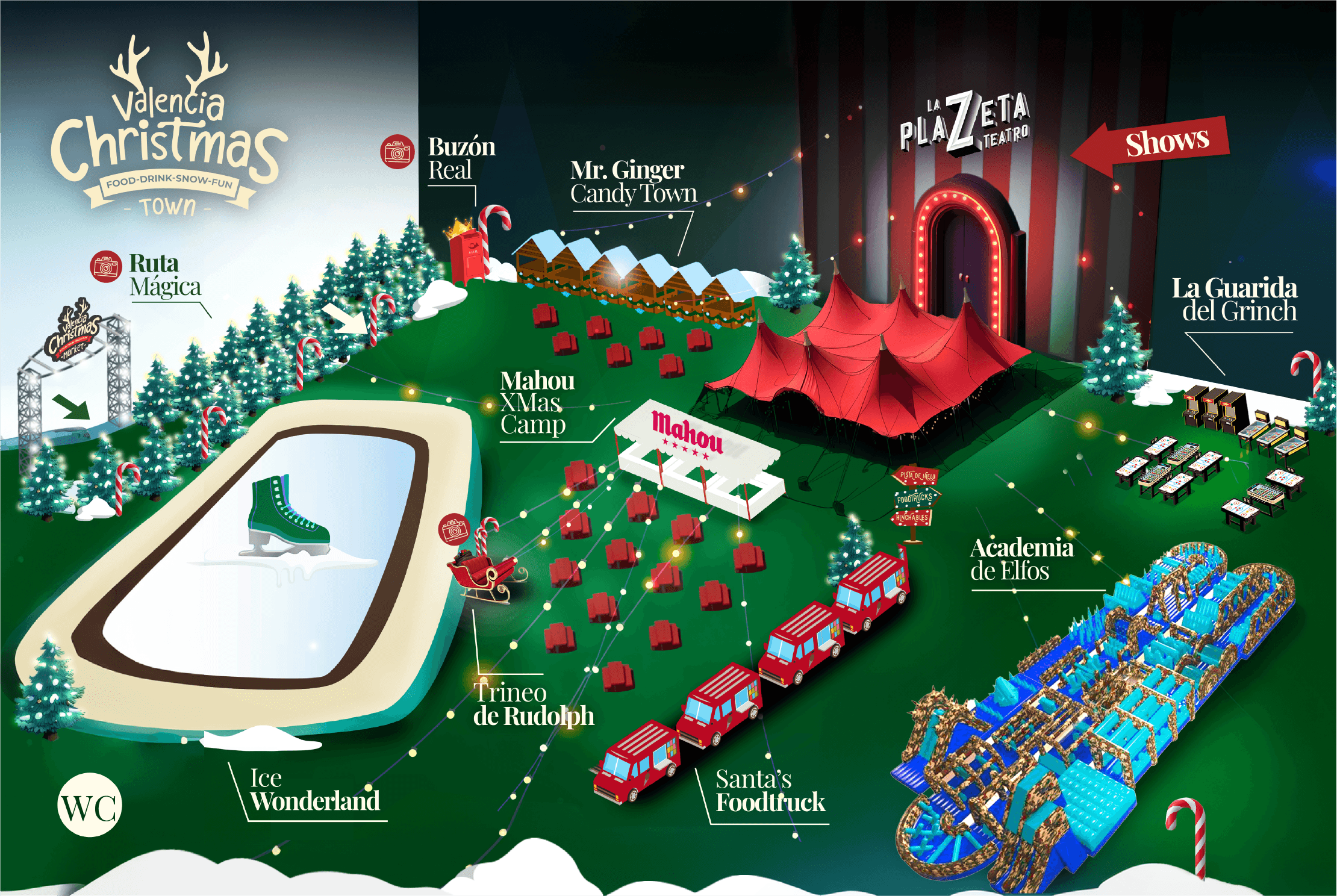 Plano Valencia Christmas Market
